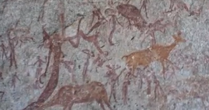 matobo hills stone age rock painting