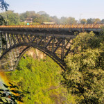 bridge on zambezi victoria falls linking zimbabwe and zambia