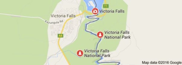 victoria falls national park map 